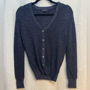 J. Crew Navy Sparkle Cardigan